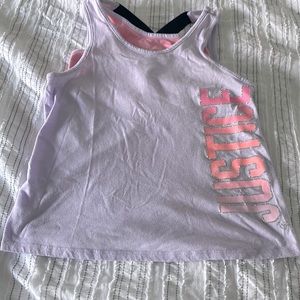 Justice work out tank top